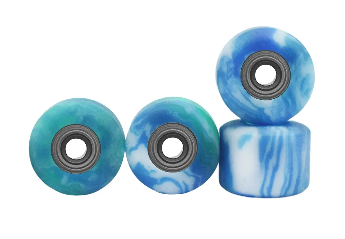 Apex Shorty Wheels - 61D Urethane - Abec-9 Bearings - "Terra" 1