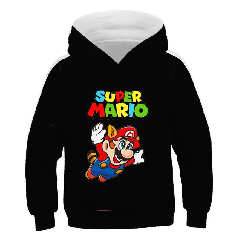 Casaco Super Mario Preto - Tamanho Crianças 6-11 Anos 1