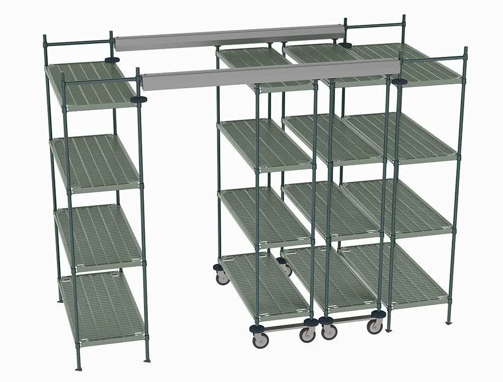Metro - Top-Track Overhead Track Shelving Complete Kit 2