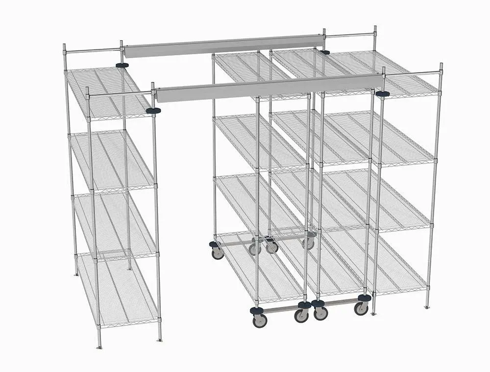 Metro - Top-Track Overhead Track Shelving Complete Kit 3