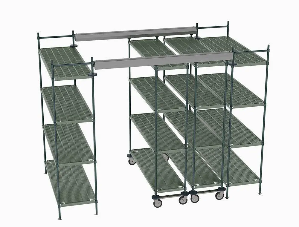 Metro - Top-Track Overhead Track Shelving Complete Kit 4