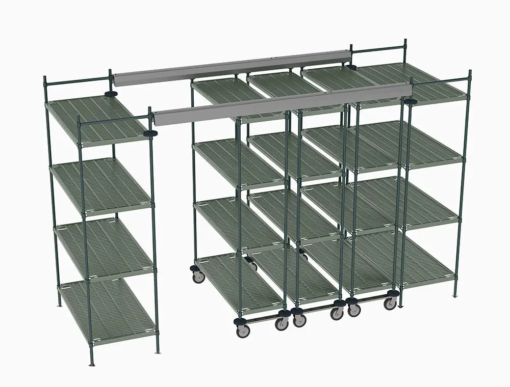 Metro - Top-Track Overhead Track Shelving Complete Kit 6