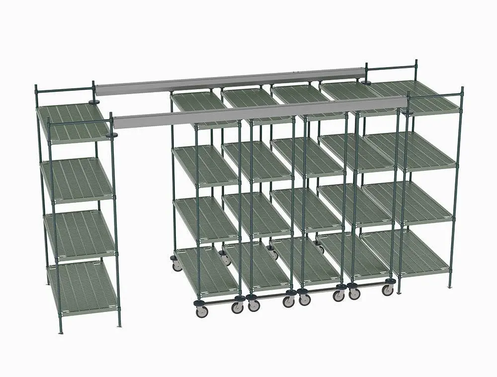 Metro - Top-Track Overhead Track Shelving Complete Kit 10