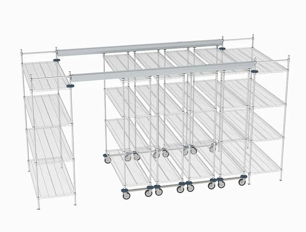 Metro - Top-Track Overhead Track Shelving Complete Kit 11