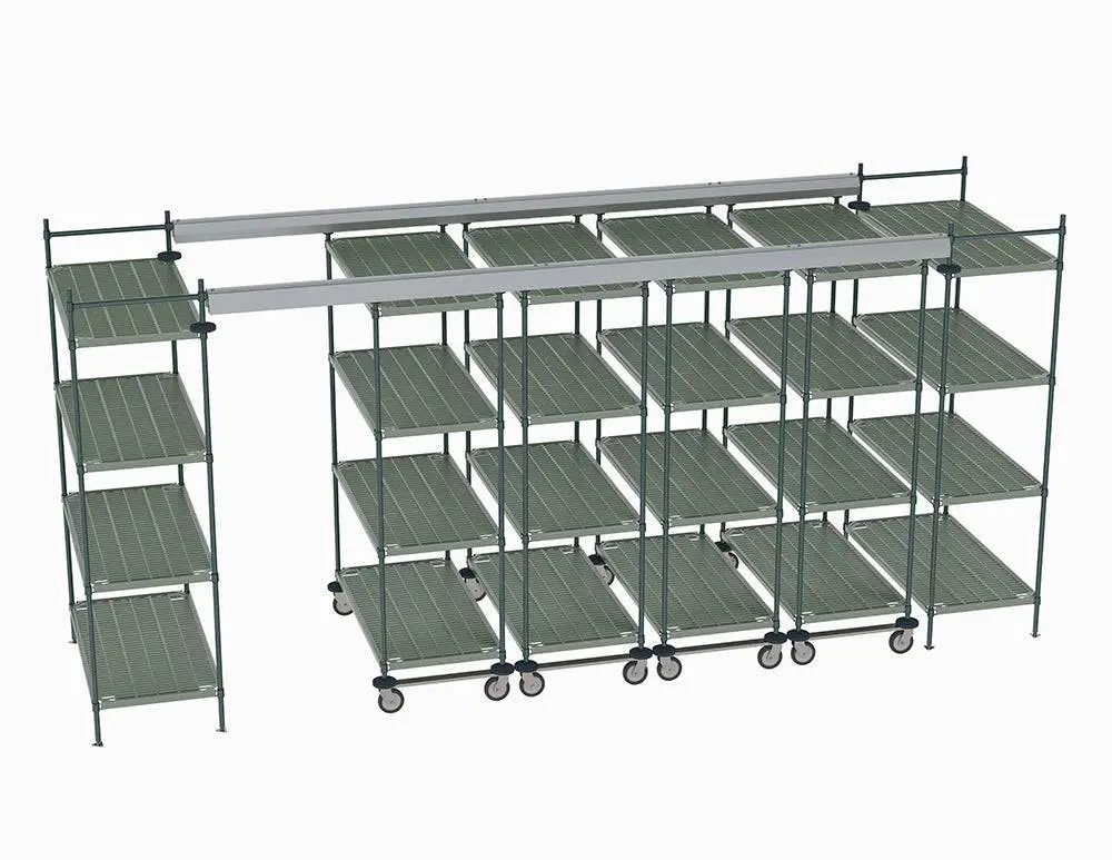Metro - Top-Track Overhead Track Shelving Complete Kit 14
