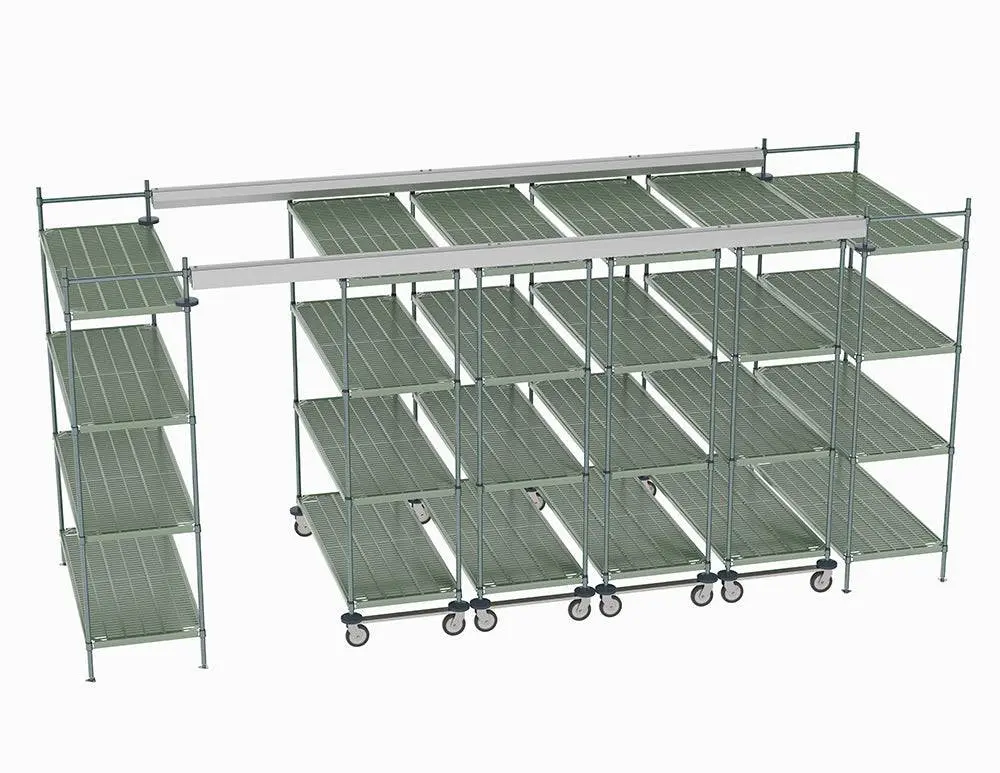 Metro - Top-Track Overhead Track Shelving Complete Kit 16