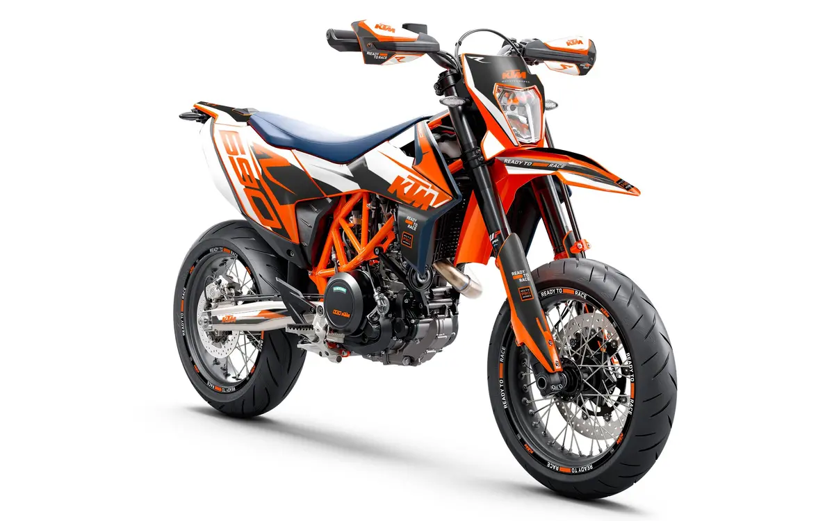 Ktm 690 Enduro Graphics - "Tempest" (White) 2