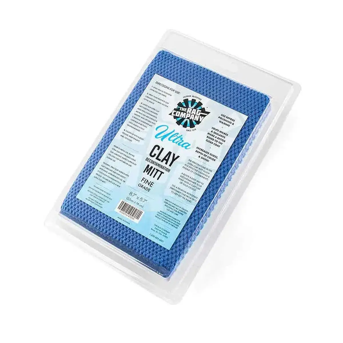 The Rag Company Ultra Clay Mitt - Fine Grade 1