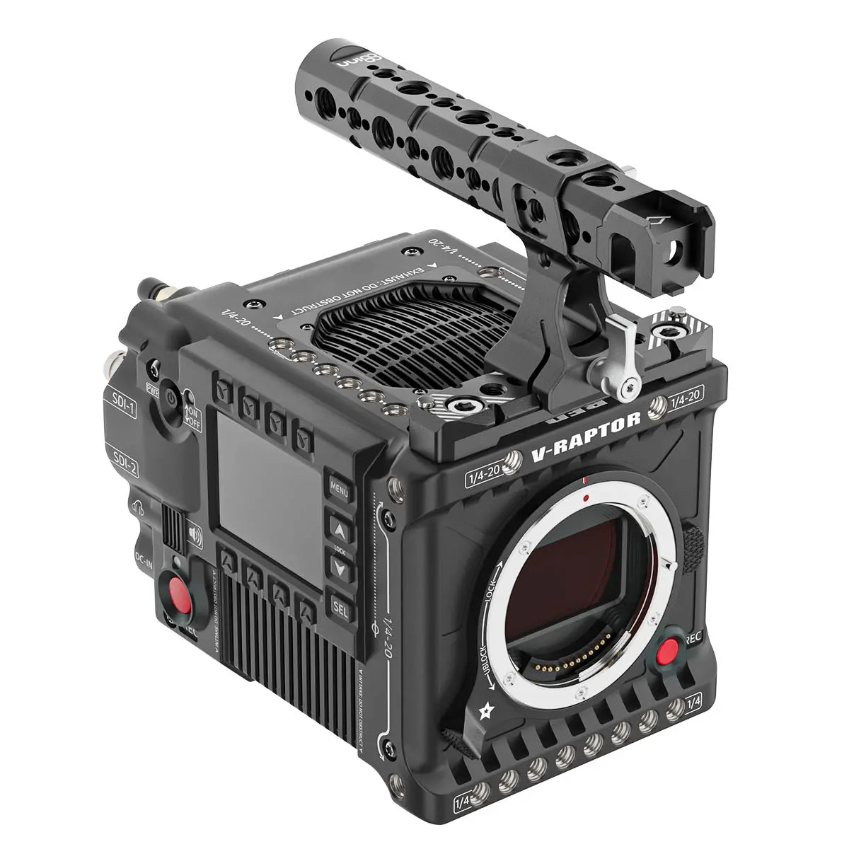 Top Handle Pro V2 + 8Sinn Nato Rail For Red Komodo / Komodo-X / V-Raptor 2