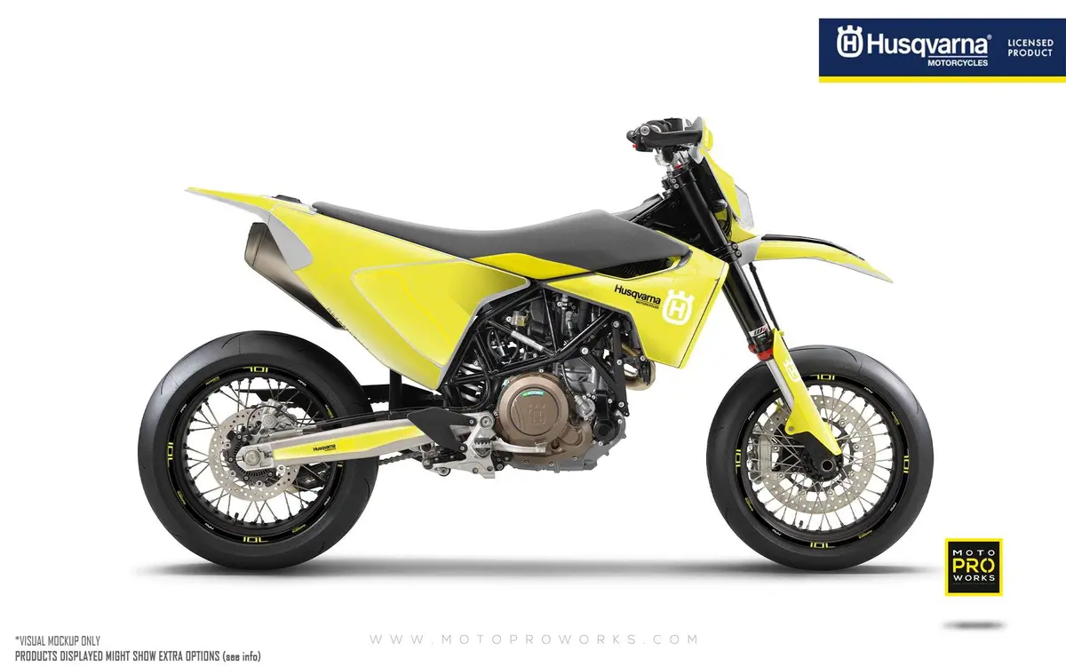 Husqvarna 701 Graphics - "Topography" (Yellow) 1