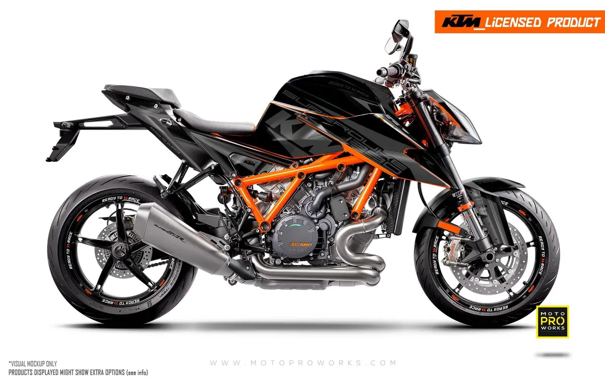 Ktm 1290 Super Duke R Graphics - "Torque" (Black) 1