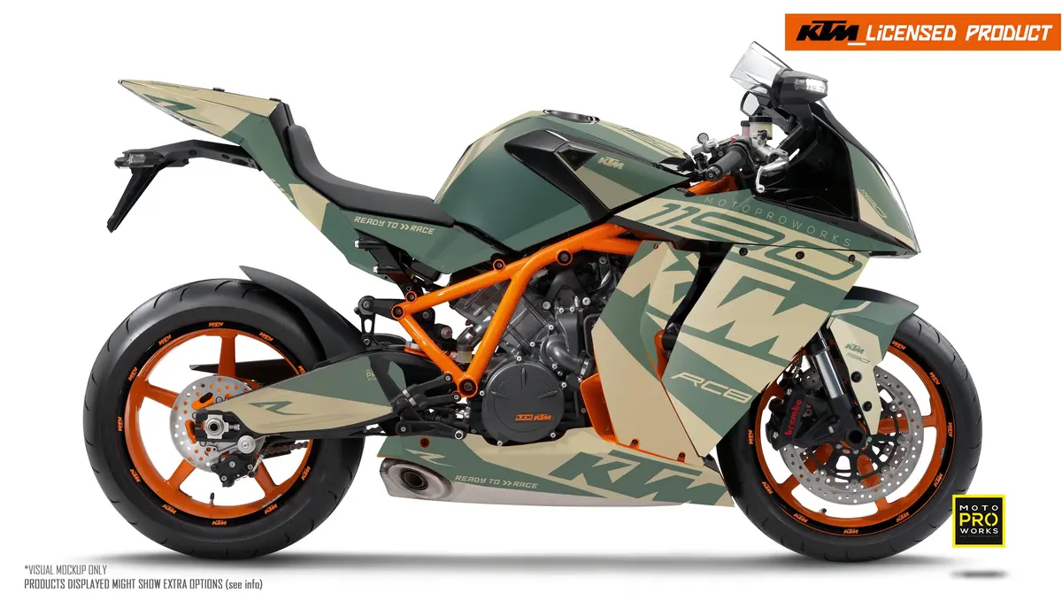 Ktm Rc8 1190 2011-2015 Graphics - "Torque" (Sand) 1
