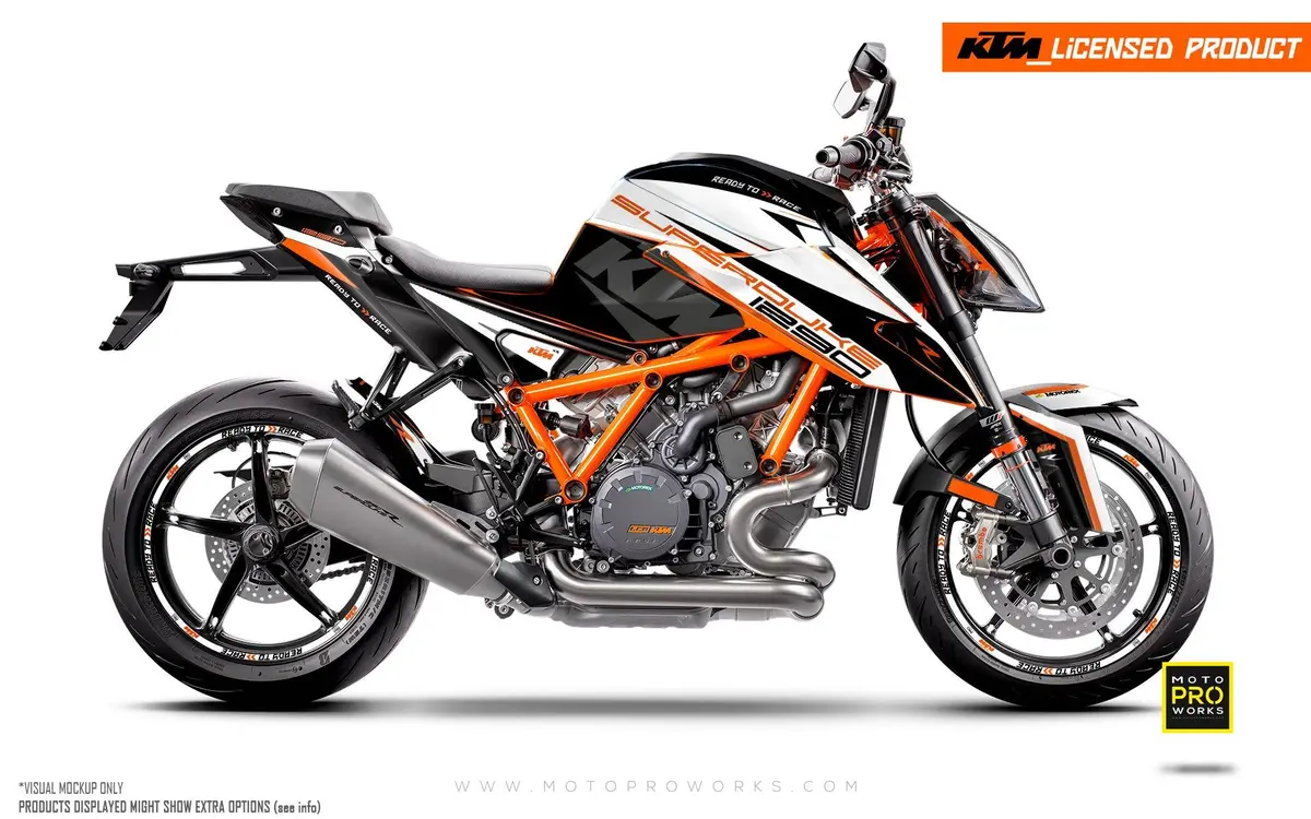 Ktm 1290 Super Duke R 2020-2023 - "Torque" (White/Black/Orange) 1