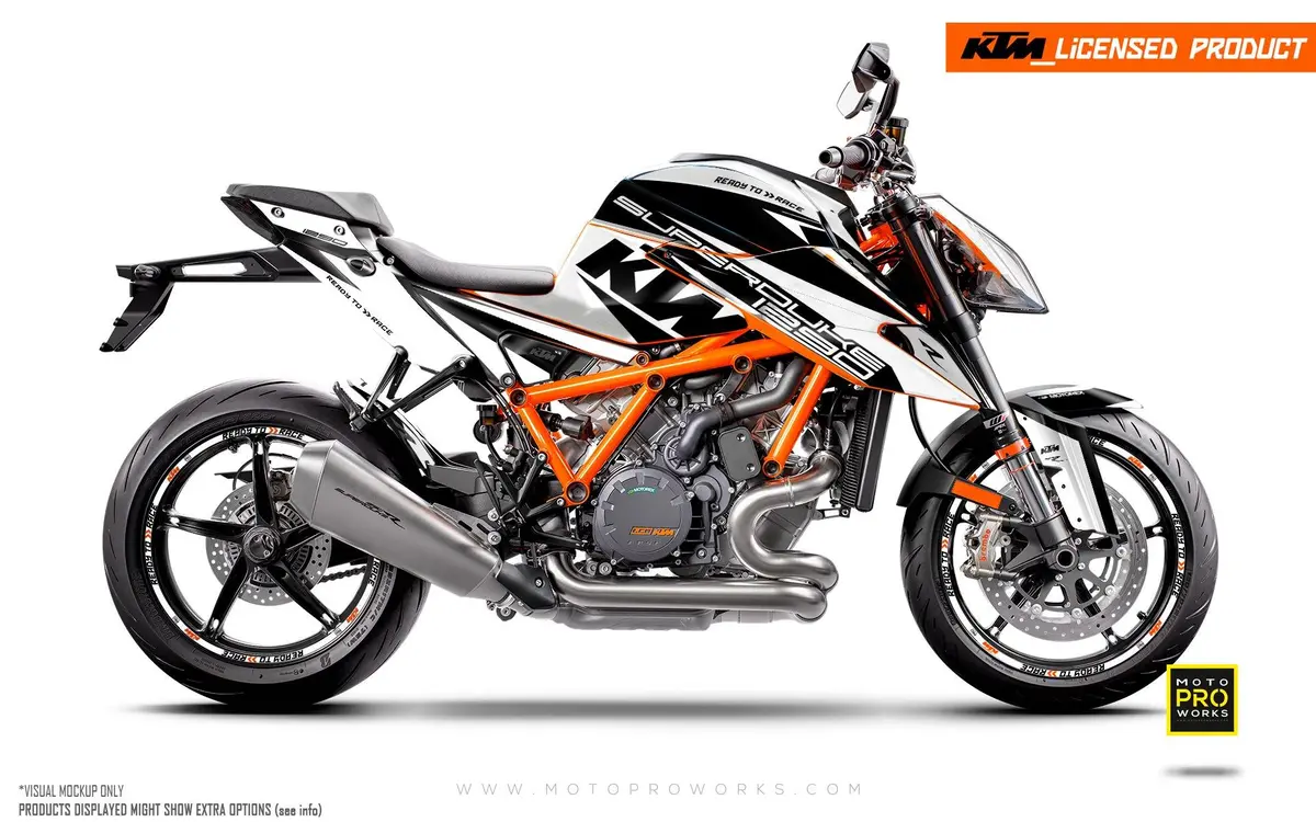 Ktm 1290 Super Duke R 2020-2023 - "Torque" (White/Black) 1