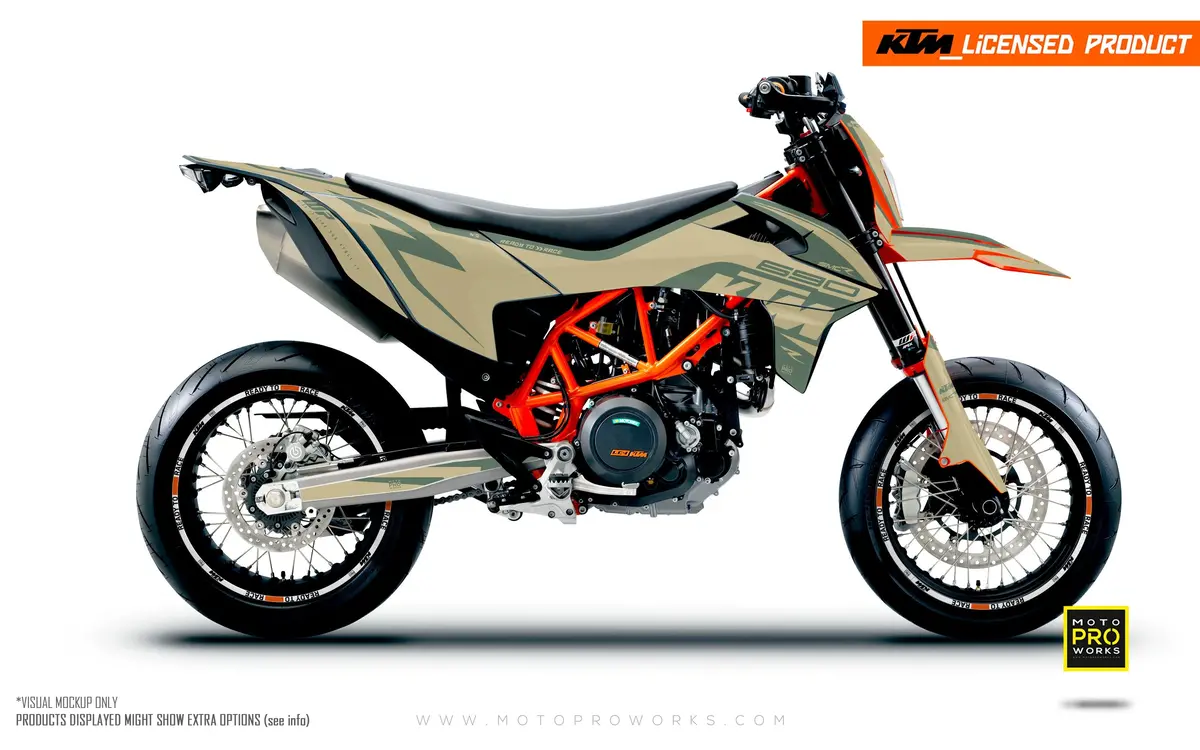 Ktm 690 Smc-R Graphics - "Torque" (Solid/Sand) 1
