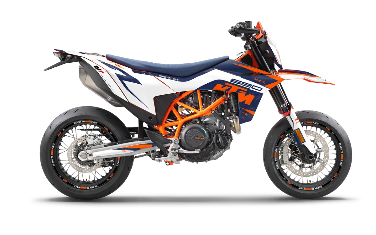 Ktm 690 Smc-R 2026 Graphics - "Torque" (White/Blue) 1