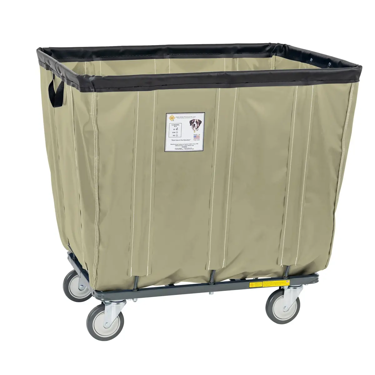 Vinyl Basket Truck With Antimicrobial Liner - 18 Bushel 14