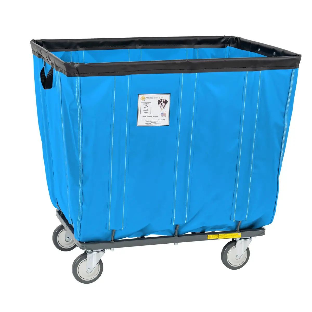 Vinyl Basket Truck With Antimicrobial Liner - 18 Bushel 11