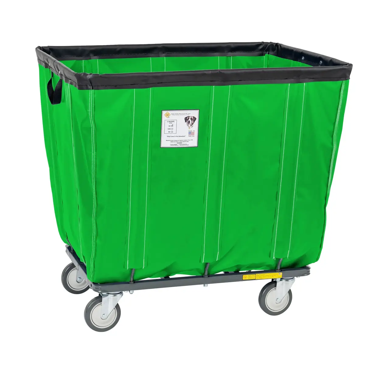 Vinyl Basket Truck With Antimicrobial Liner - 18 Bushel 8