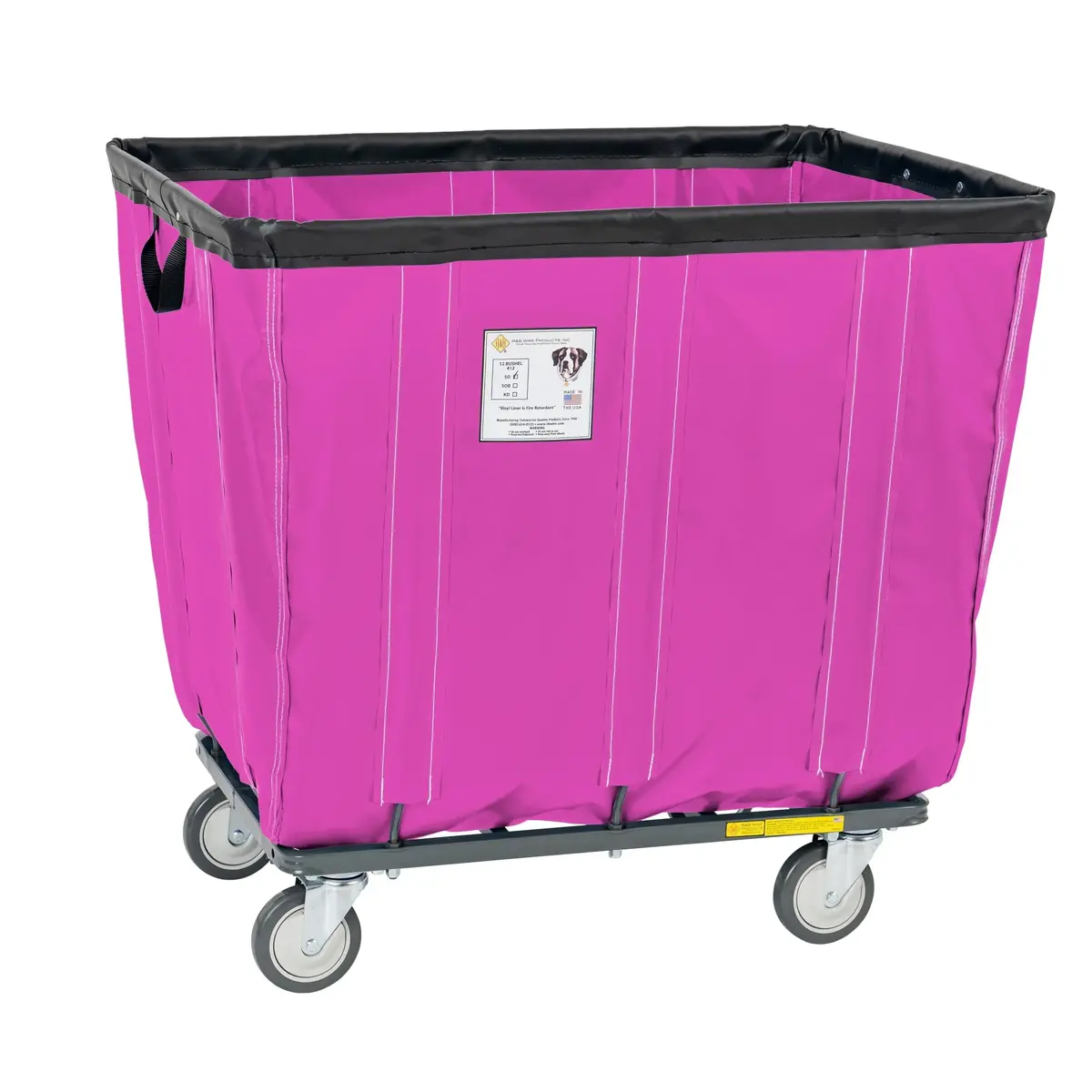 Vinyl Basket Truck With Antimicrobial Liner - 18 Bushel 5