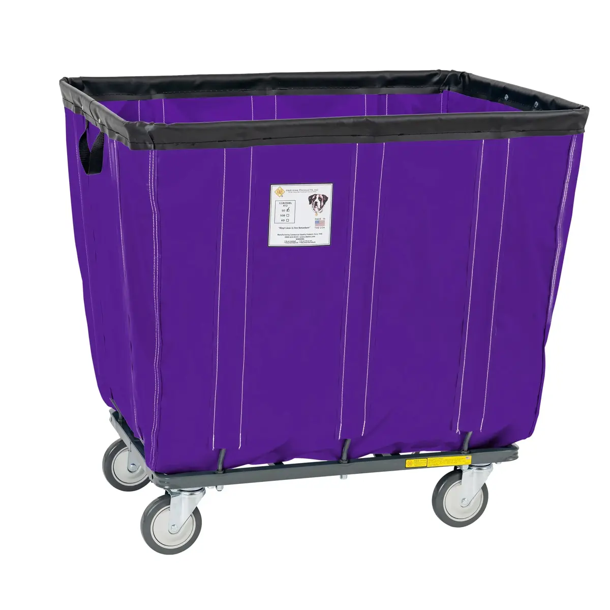 Vinyl Basket Truck With Antimicrobial Liner - 18 Bushel 4
