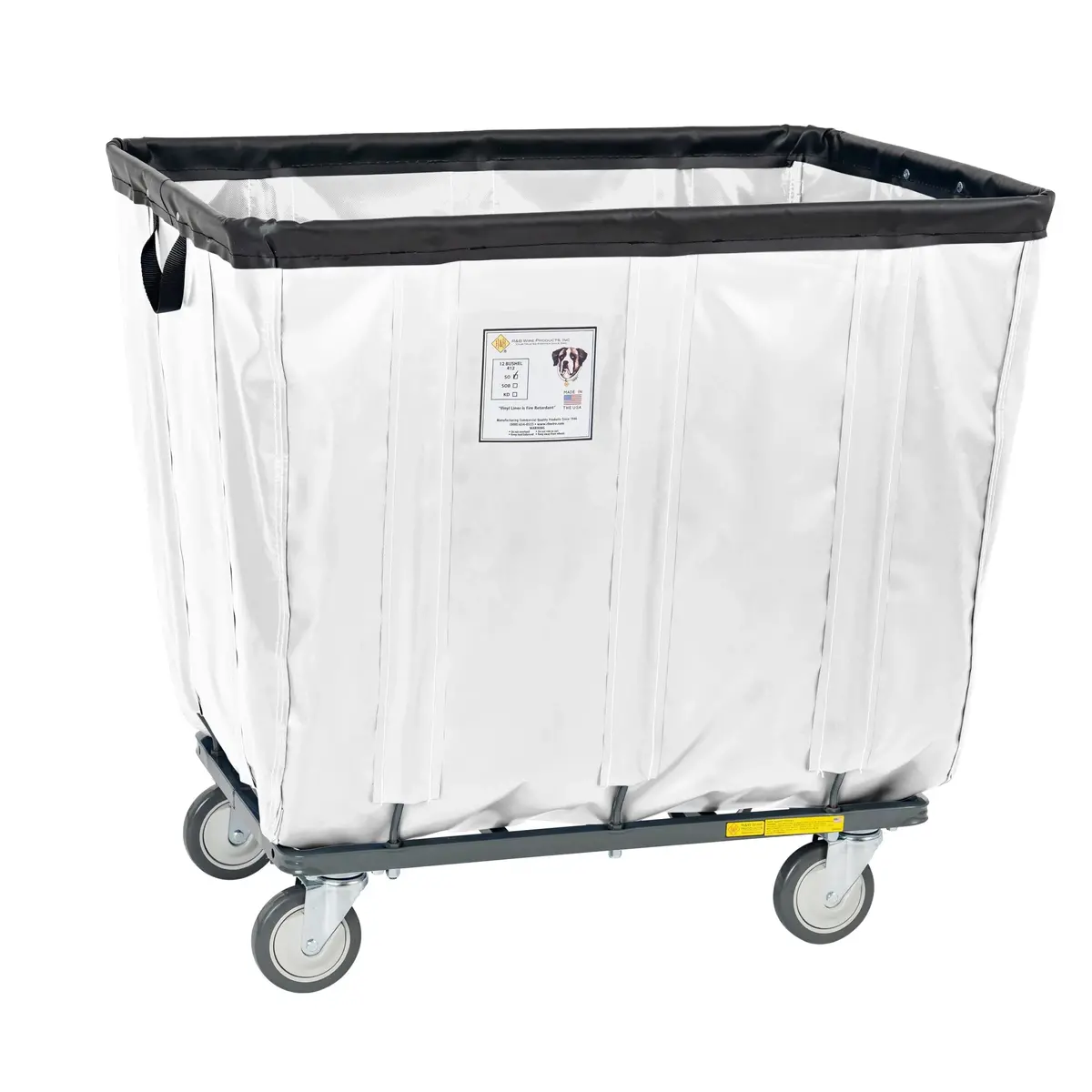 Vinyl Basket Truck With Antimicrobial Liner - 18 Bushel 2