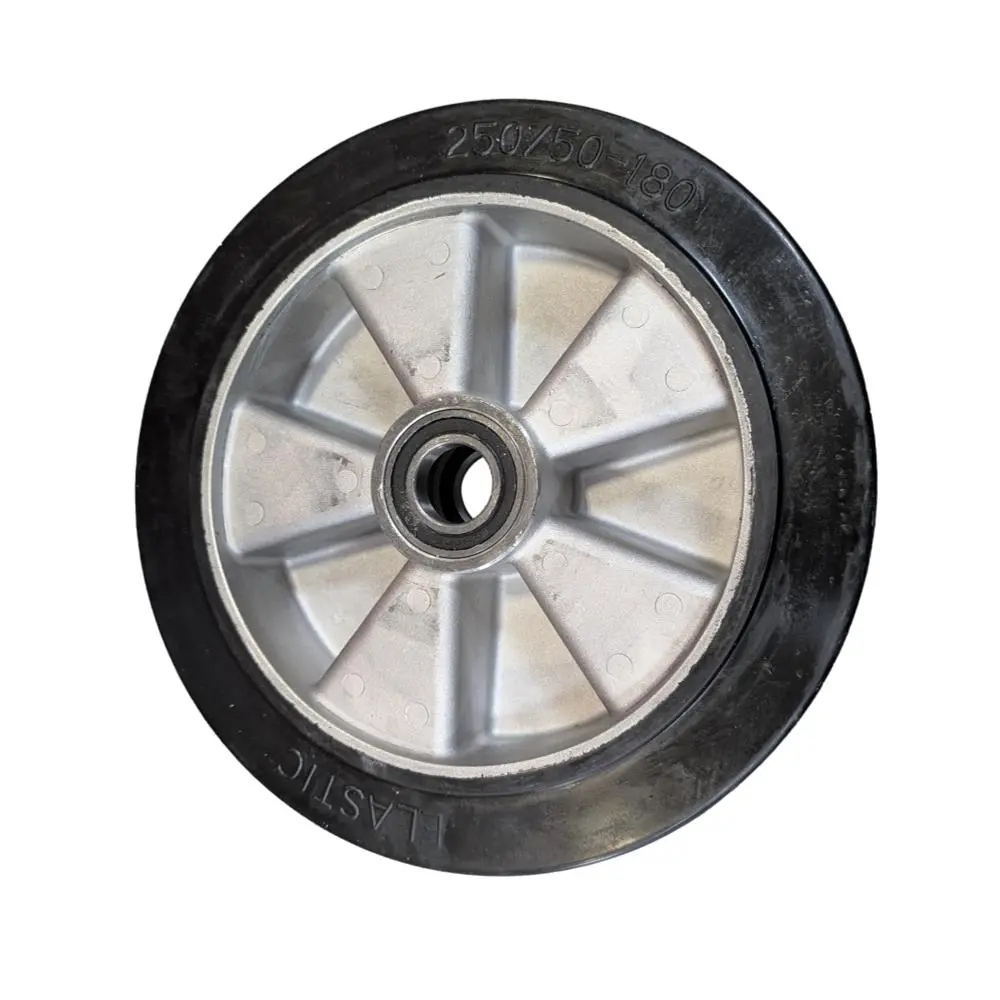 10" X 1-1/2" Mold-On Rubber Centered Hub 1" Bearing  - 800 Lbs. Cap. 1