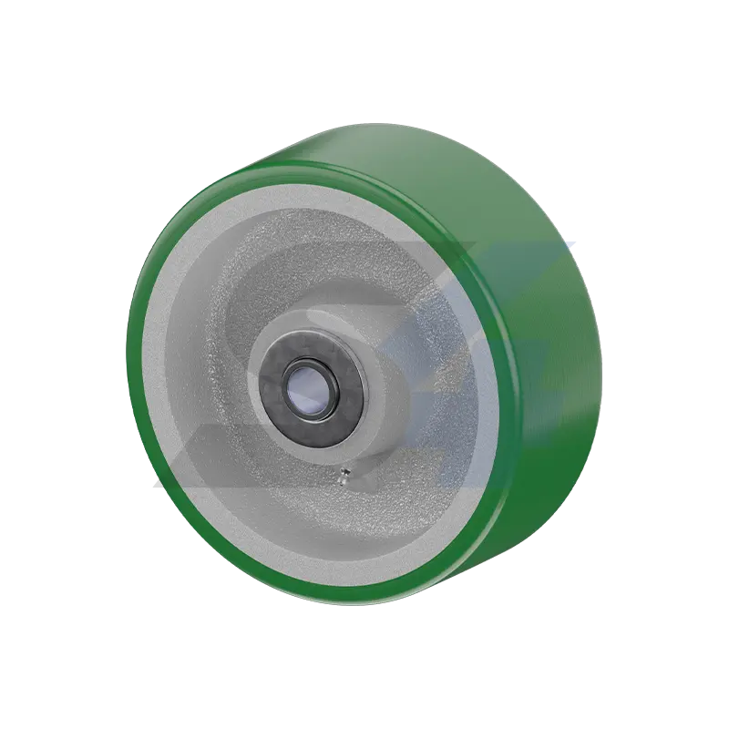 8 X 3" Poly On Cast Iron Wheel - W003.8F2 1