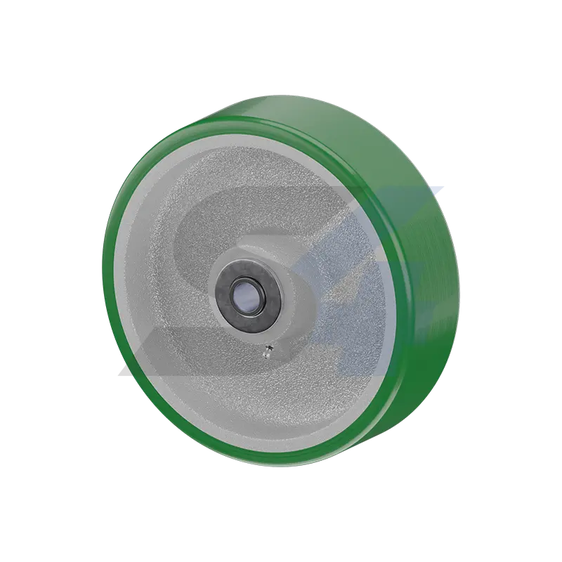 10 X 3" Poly On Cast Iron Wheel - W003.Db9 1