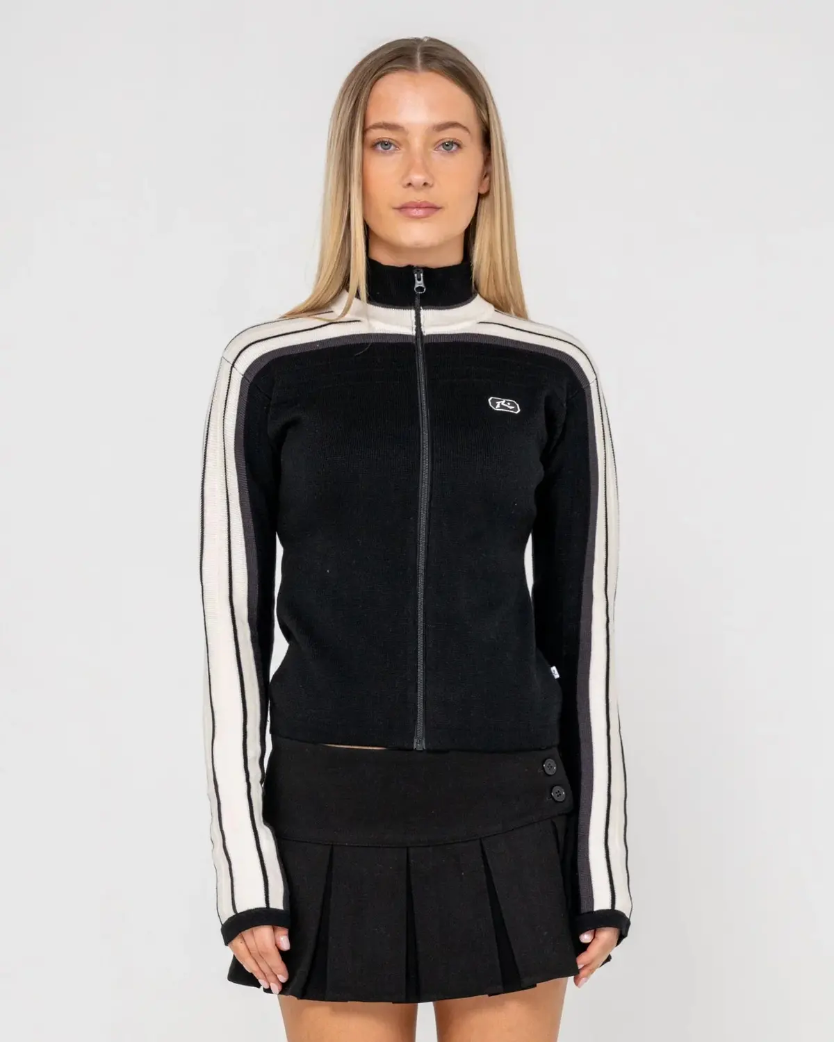Rusty Daddy Gb Fitted Zip Through Knit 1