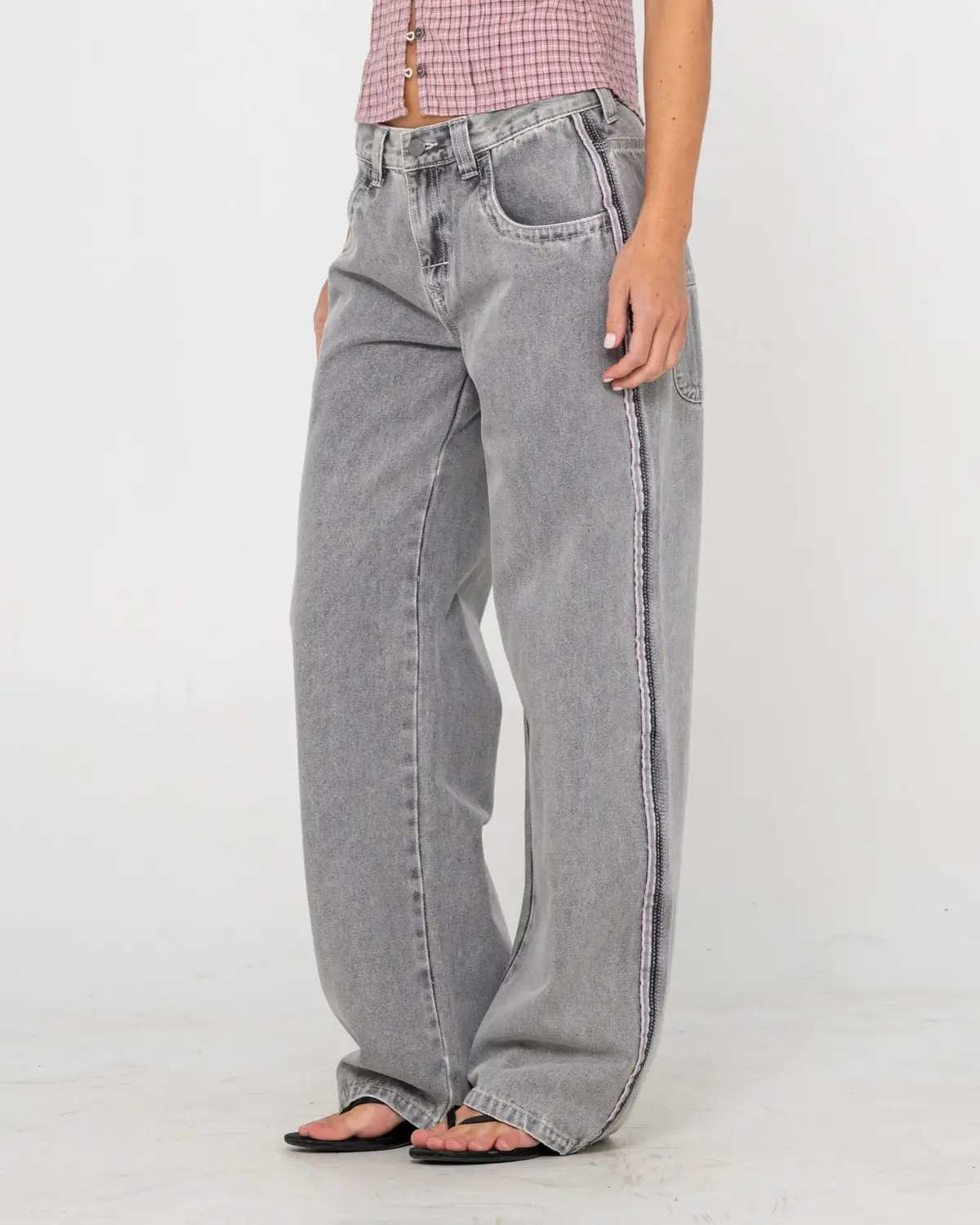 Rusty Flip Mommy Low Rise Baggy Jean 3