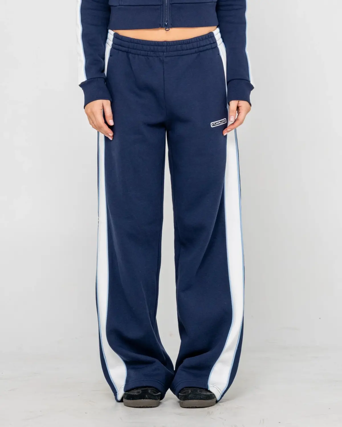Rusty Retro Lines Wide Leg Trackpant 1