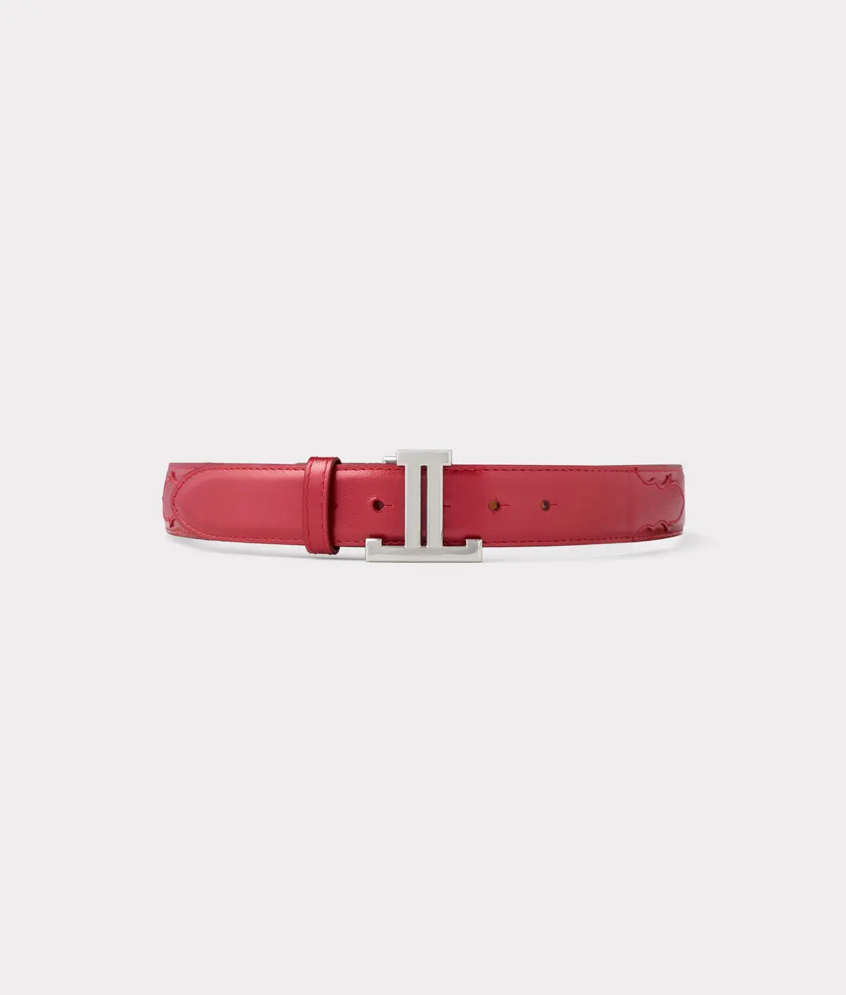 Women's Mirrored L Belt :: Tristan Red 1