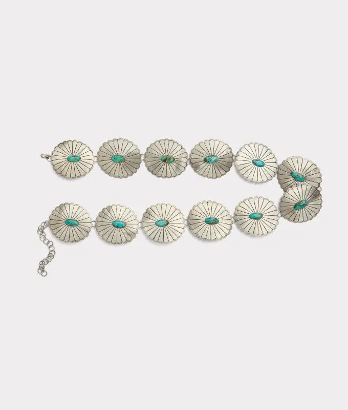 Kings Concho Belt :: Turquoise 1