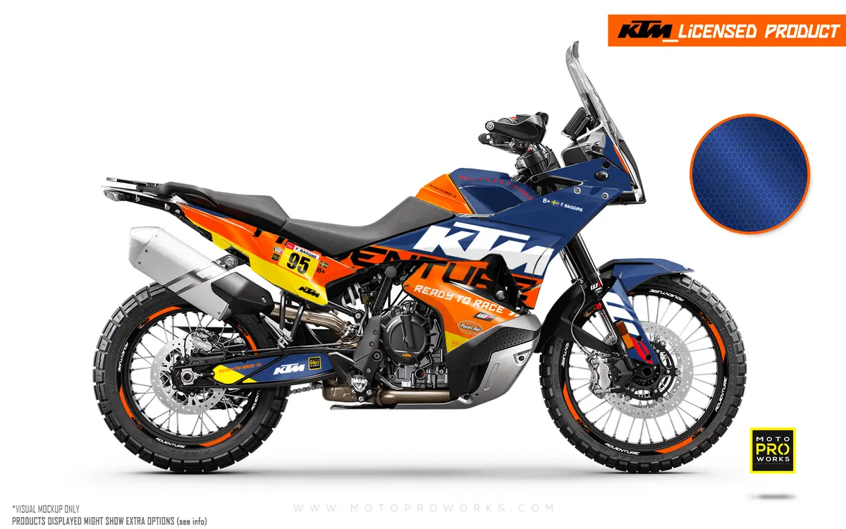 Ktm 790/890 Adventure R/S 2023-2024 Graphics - "Waypointer" (Dawn/Honeycomb) 1
