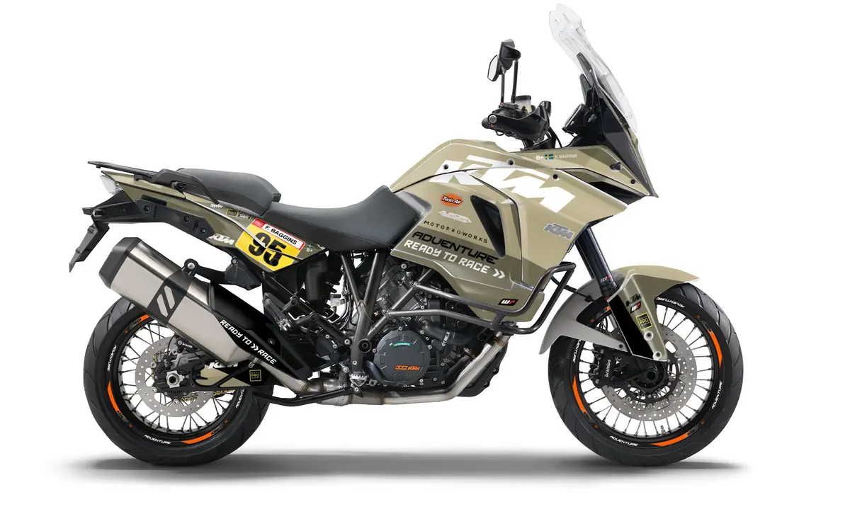 Ktm 1290 Super Adventure 2015-2016 Graphics - "Waypointer" (Sand) 1