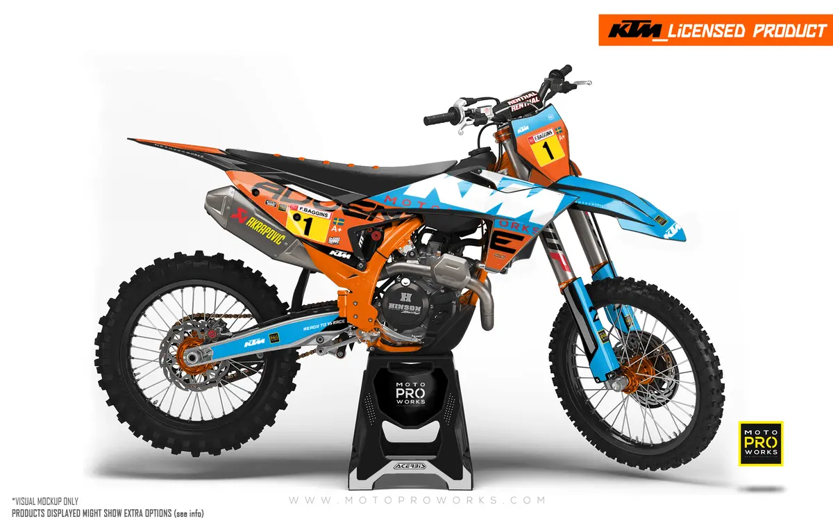 Ktm Sx / Sx-F Graphics - "Waypointer" (Ocean) 1
