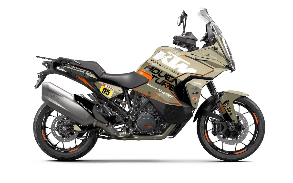 Ktm 1290 Super Adventure 2021-2024 Graphics - "Waypointer" (Sand) 1