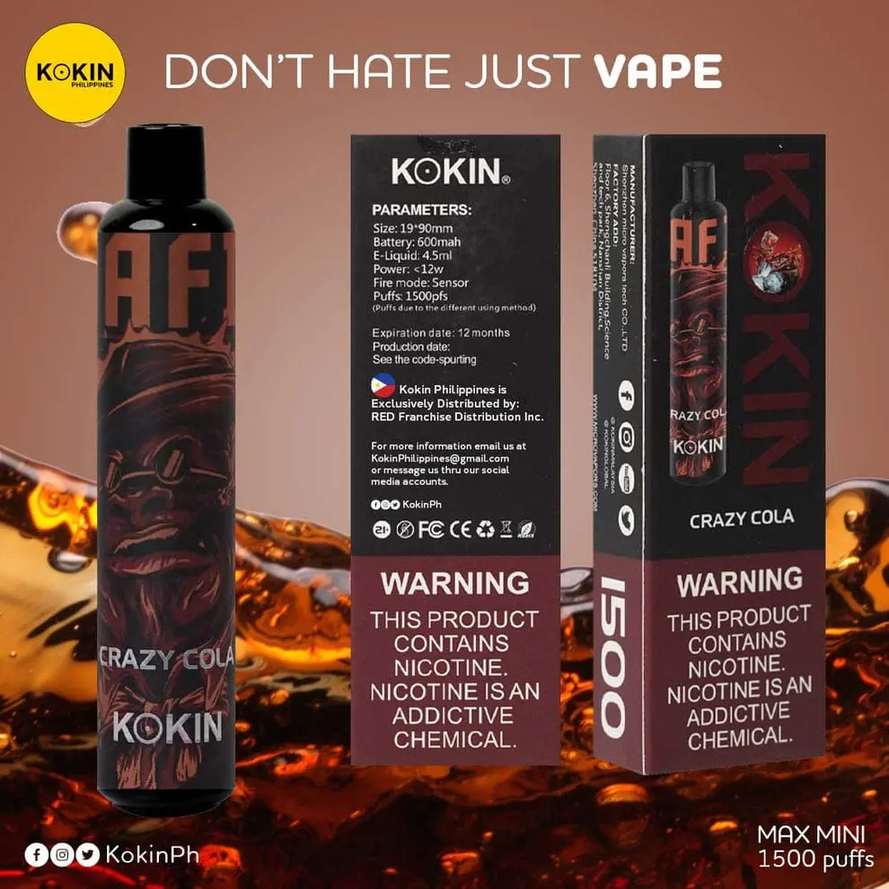Cigarros Digitais Descartaveis (Pod) Kokin Vape 7