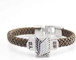 Pulseira De Couro Attack On Titan 1
