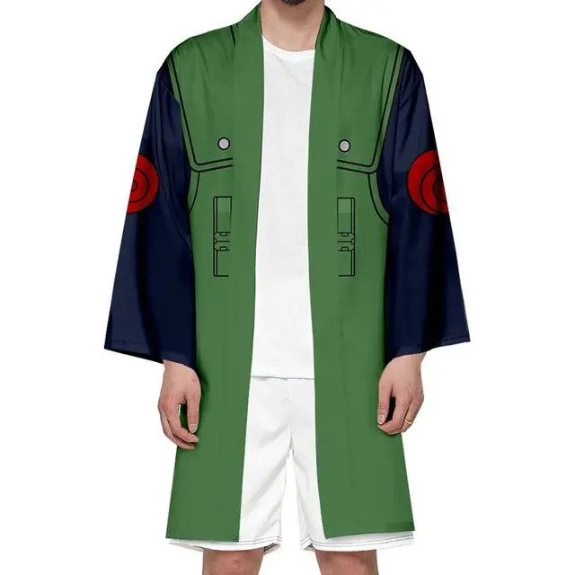 Kimono Capa Comprido Kakashi  - Naruto Cosplay 1