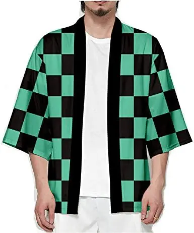 Kimono Curto Tanjiro - Denon Slayer Cosplay 1