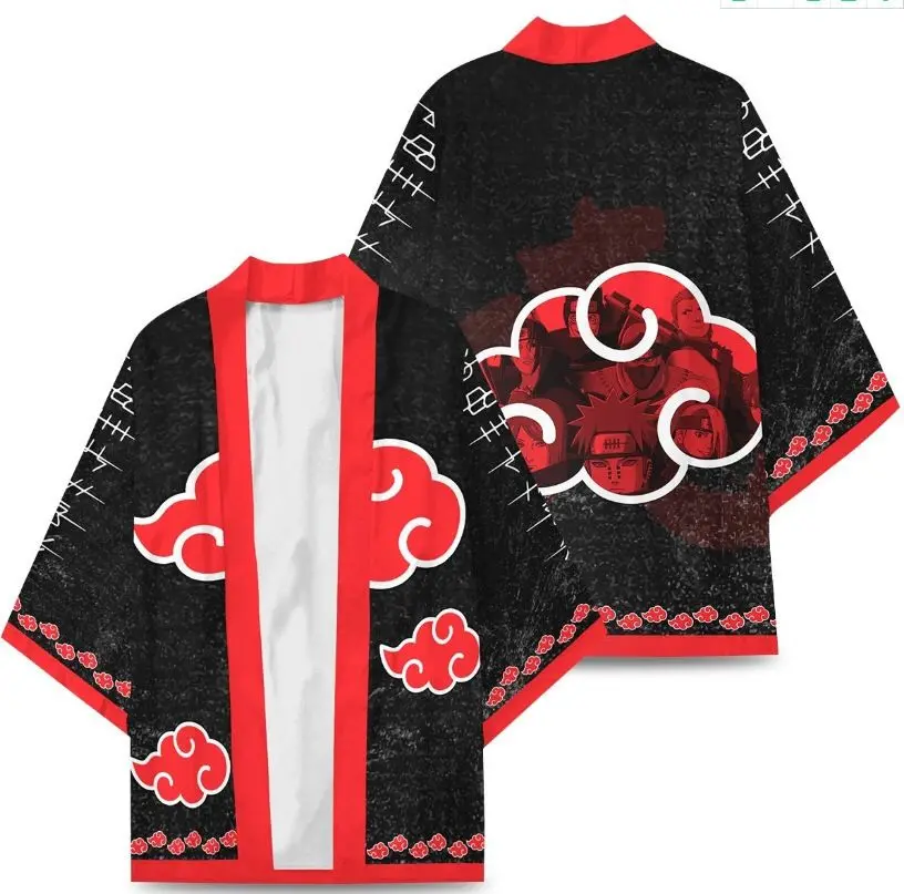 Kimono Curto Konoha Hokage - Naruto Cosplay 1