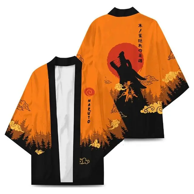 Kimono Curto Konoha- Naruto Cosplay 1