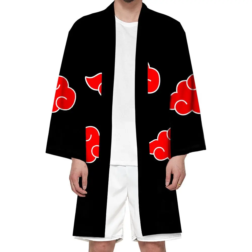 Kimono Comprido Akatsuki - Naruto Cosplay 1