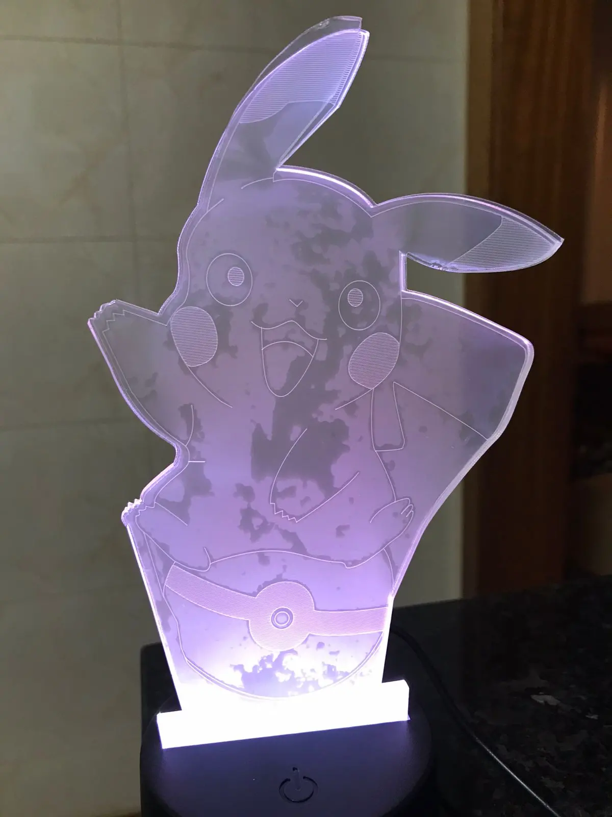 Lâmpada Led Em Acrilico  - Pokemon 1