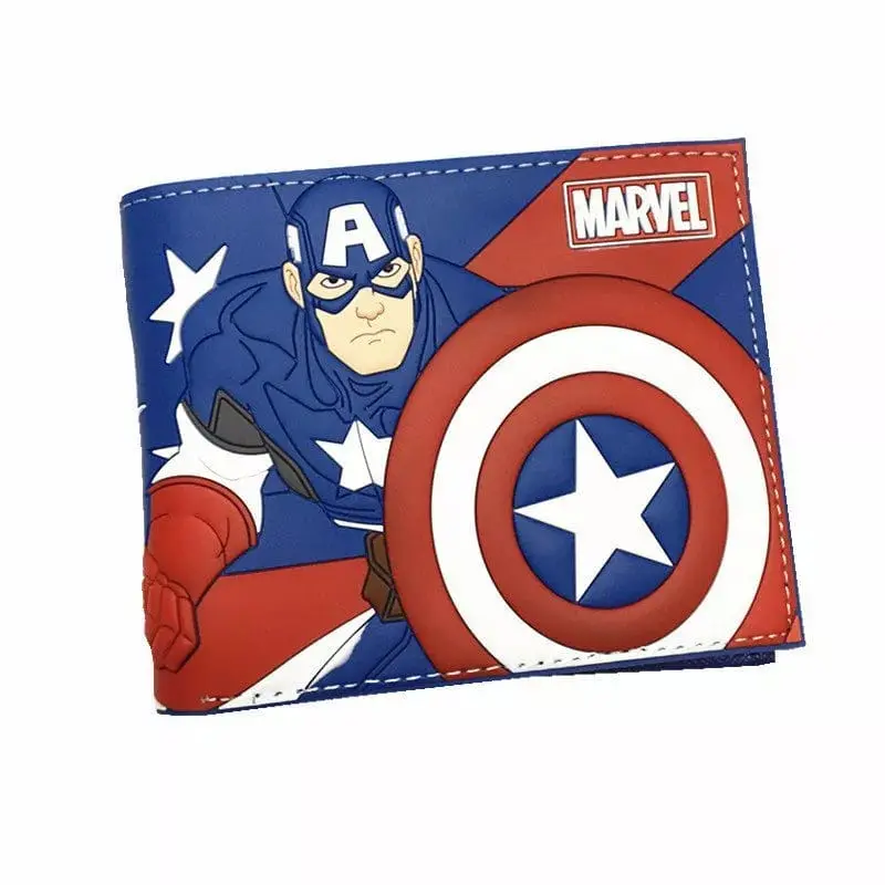 Carteira Escudo Capitão America Bandeira - Marvel 1