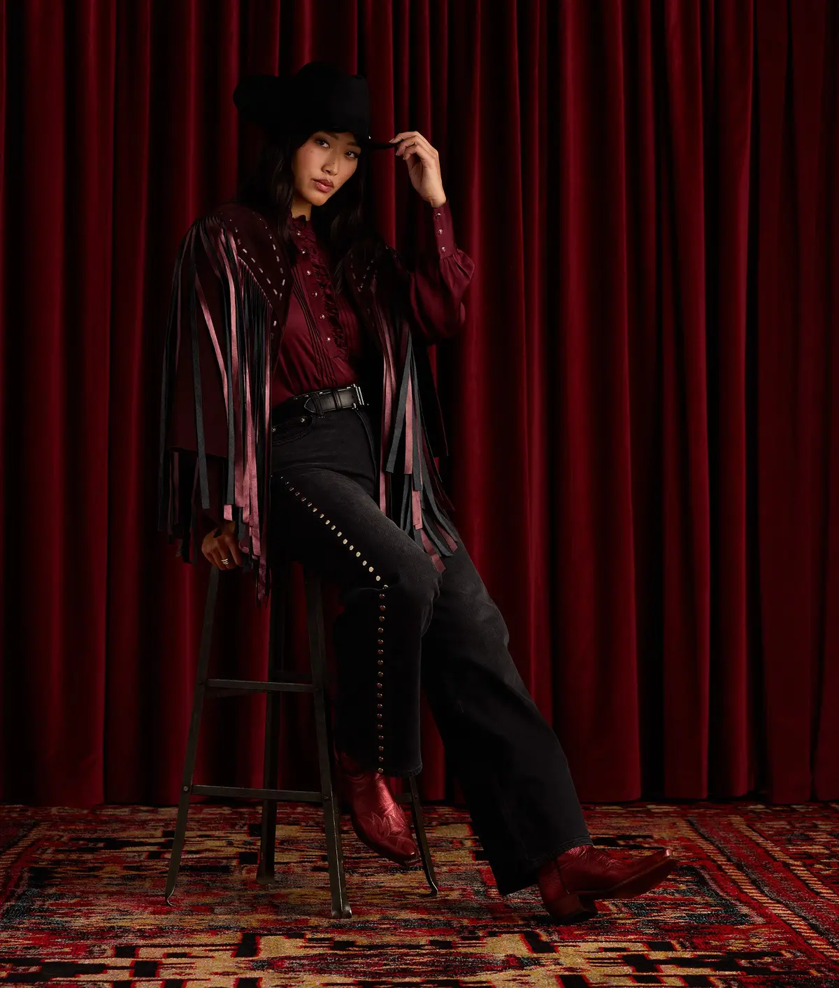 Women's Black Cherry Look 1 1