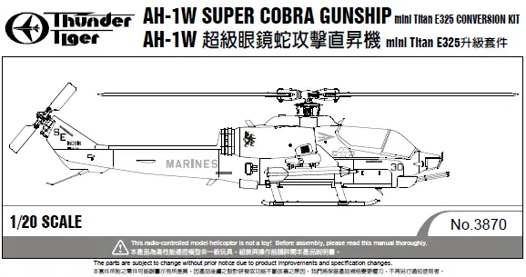 E325 Ah-1W Conversion Kit, 3870 1