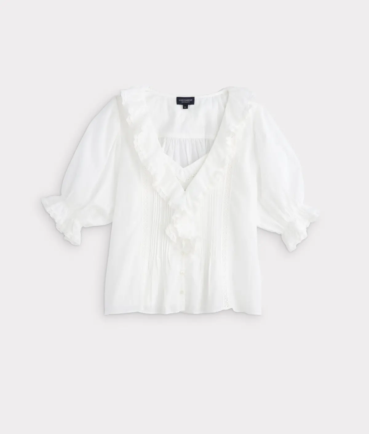 Belle Ruffle Blouse :: White 1